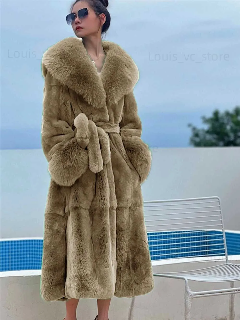 Mink overcoat top