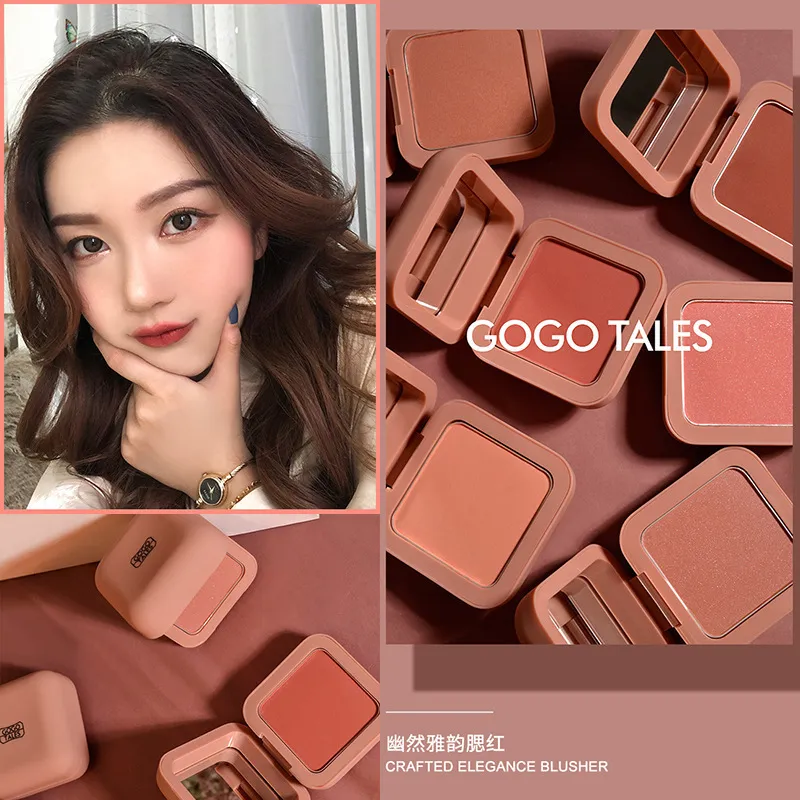 Румяна GOGO TALES Blush Natural Nude Makeup Peach Blush Palette Cheek Contour Blush Cosmetics Румяна для макияжа Rouge Cheek Tint Blush 230921