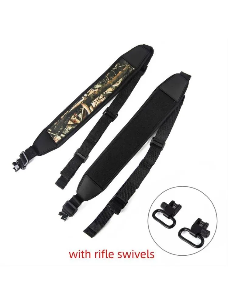 Rifle Sling with Mil-Spec Swivels Durable Shoulder Padding Gun Strap Metal Hardware Length Adjuster