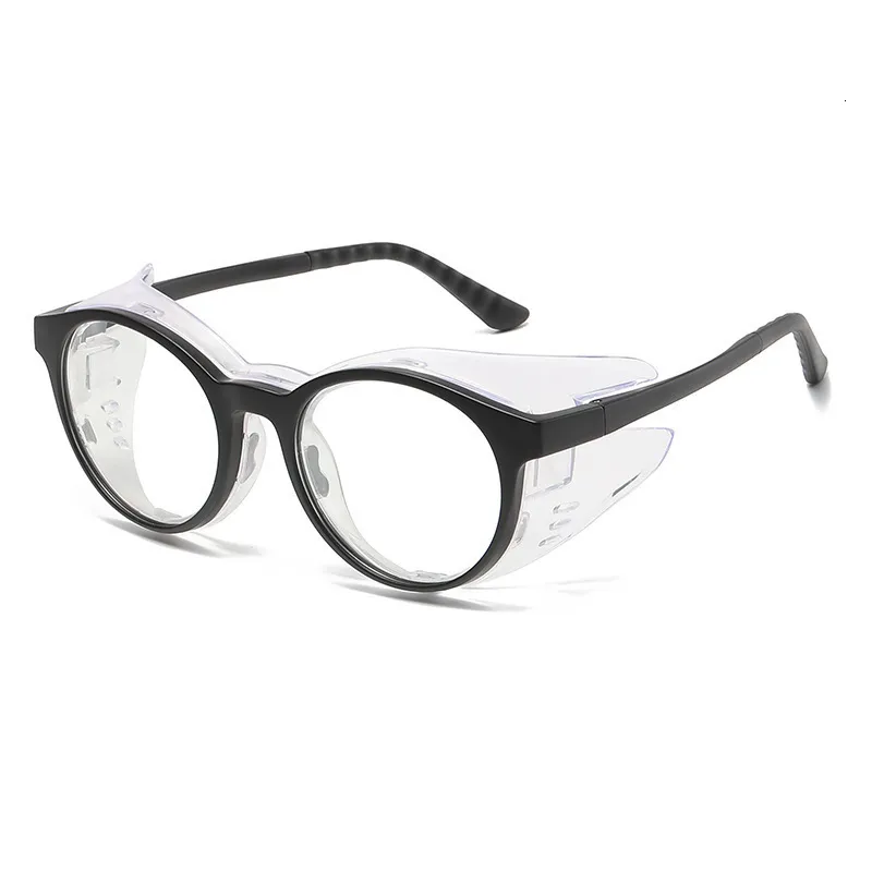 Lunettes bloquant la lumière bleue 2024 Lunettes rondes anti-sécheresse pour les yeux Coussin en silicone Anti-pollen/poussière coupe-vent Lunettes de lumière bleue hydratantes pour pièce humide 230920