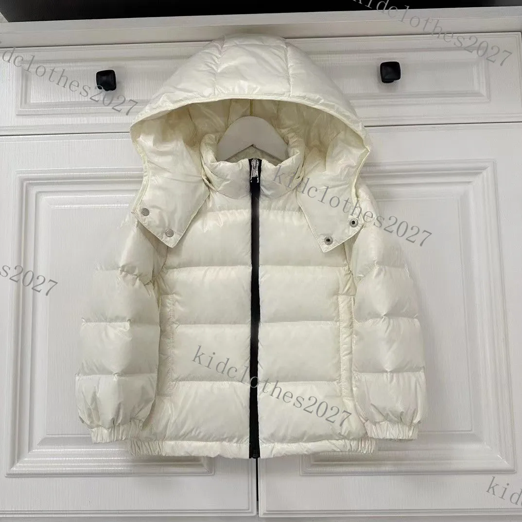 Baby Designer Kleding Donsjas Dikke Warme Jas Kindstijl Kinderen Uitloper Herfst Winter Lange Witte Gans Capuchon Broodjas meisje jongen Luxe Skipak zwart wit rode top