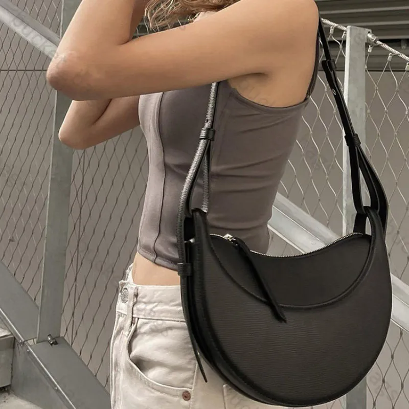 Numero Dix сумка через плечо женская дизайнерская сумка полумесяц сумки-бродяги через плечо модные парижские роскошные сумки на молнии кошелек из гладкой телячьей кожи сумки через плечо 24,5 см