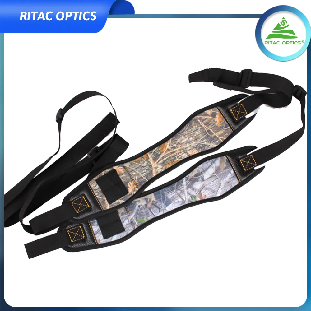 Sling with Mil-spec Rifle Swivels Durable Shoulder Padding Gun Strap Metal Hardware Length Adjuster