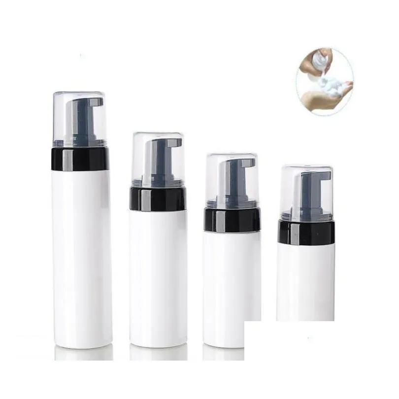 Verpakking Flessen Groothandel 100Ml 120Ml 150Ml 200Ml Foamer Leeg Wit Plastic Schuim Handwas Zeep Mousse Crème Dispenser Bubbling Bot Dha2G