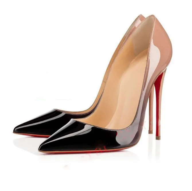 Femmes Paris Robe Chaussures Luxurys Designers À Talons Hauts Or Noir Doré Rouge-Bas 8cm 10cm 12cm Talons Chaussures De Mariage