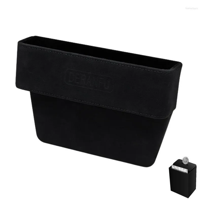 Bilorganisatör säten Gap Filler Pu Leather Console Side Pockets Universal Auto Catcher