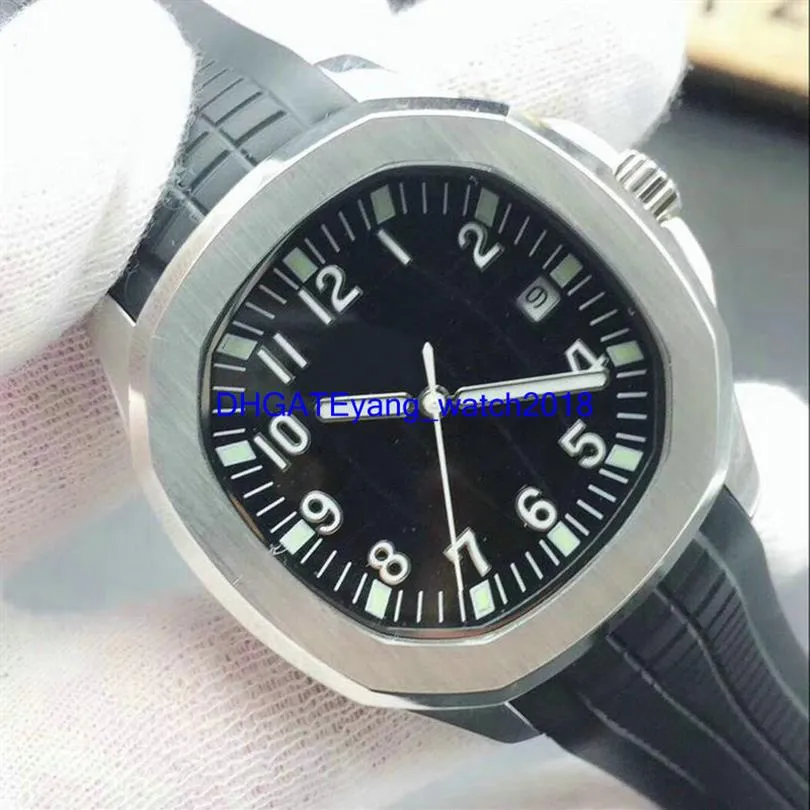 2019 Top Nautilus Sports Watch Men Brand Automatic Monement Watches Rose Gold Case Rubber Mens Mechanical Wristwatch2005