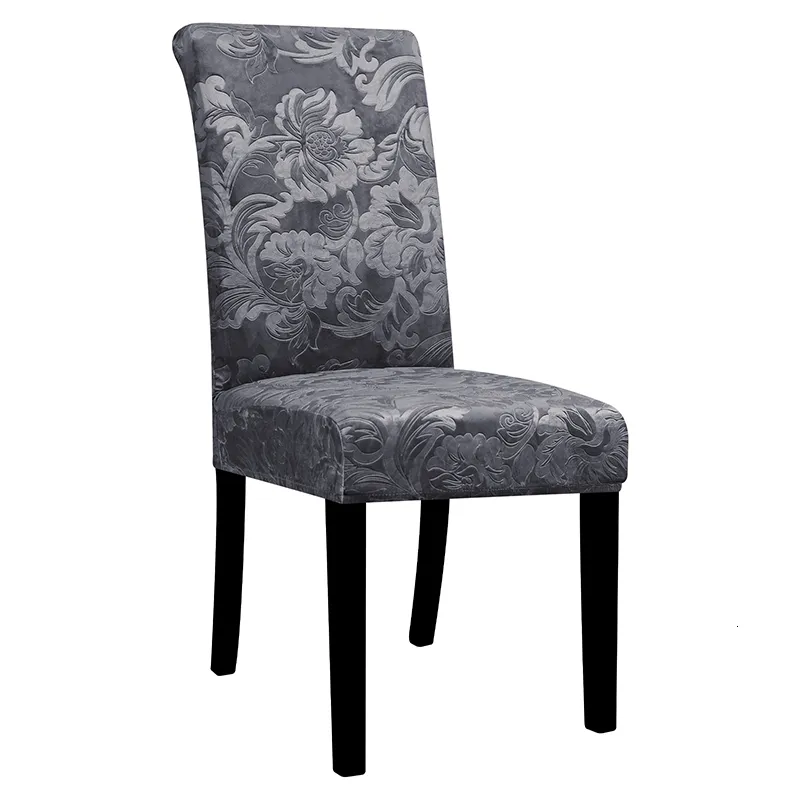 Jacquard velours housse de chaise extensible housse chaise haute housse  pour chaise