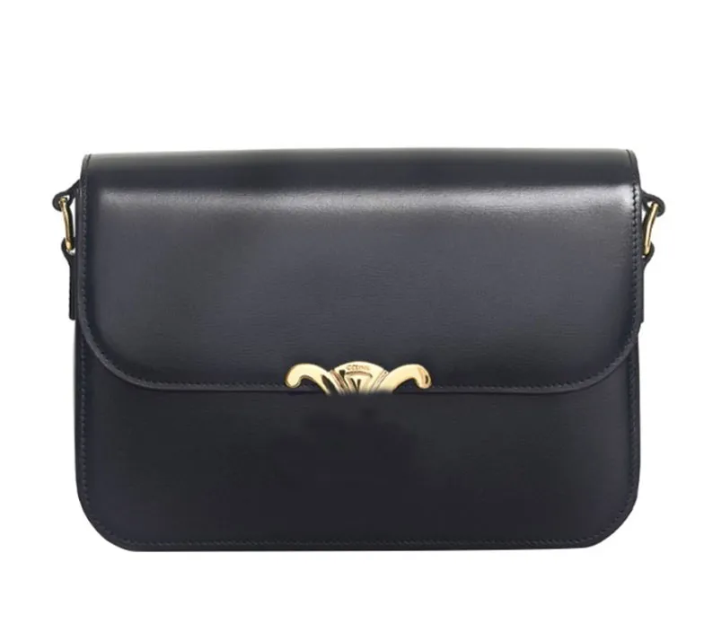 Sac Triomphe Femme Bandoulière Adolescent Cuir Véritable Épaule Adolescent Portefeuille Dames Designer Sac Lisse Cuir Top Qualité