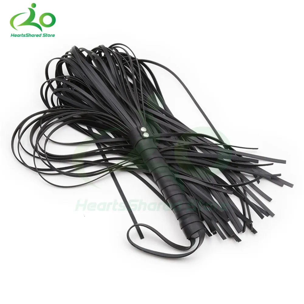 Leather Flogger 100 Tails, Genuine Suede Leather Floggers, Heavy Duty Thuddy Whips, Horse Riding Equestrian Sports for Professionals Adult