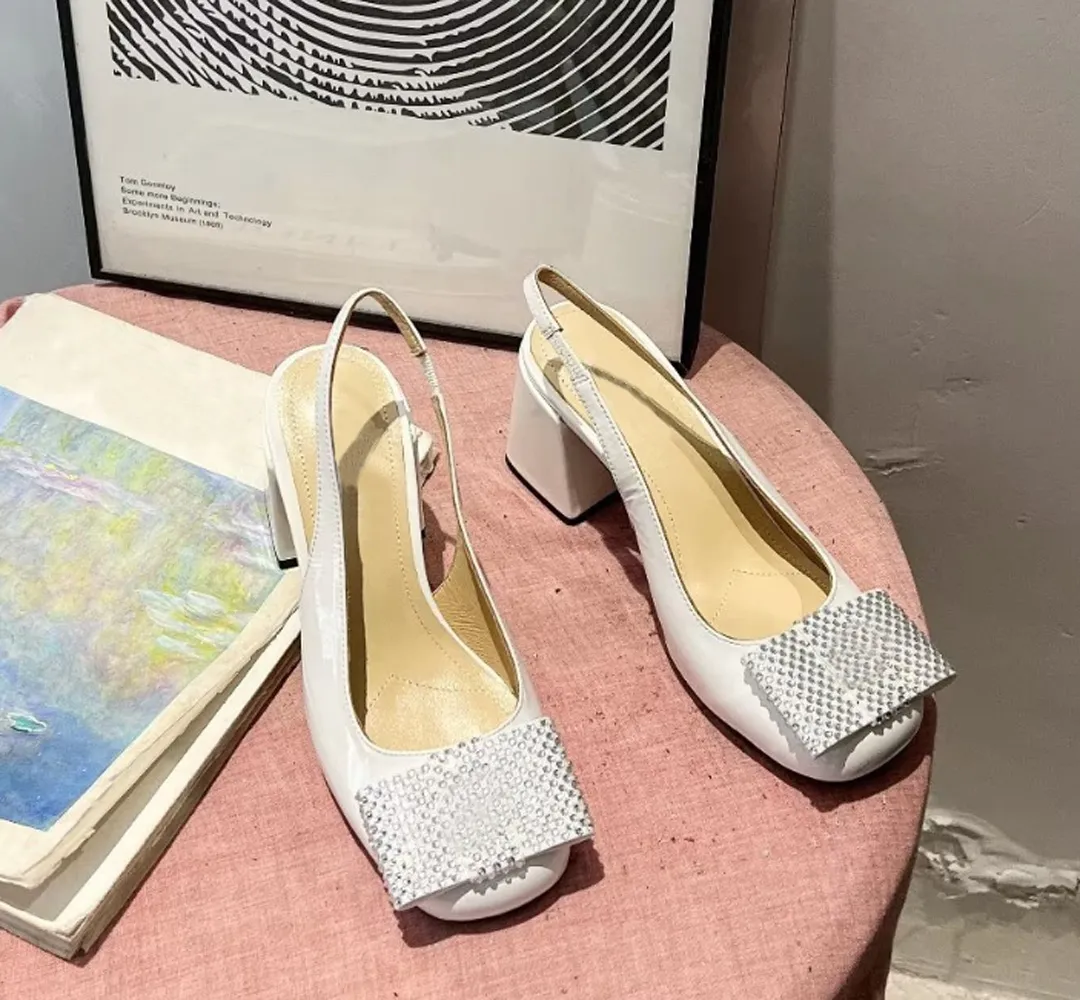 The Capri Mesh-Crystal Heels