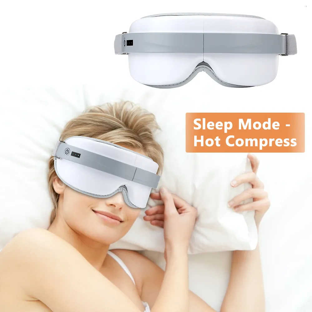 Eye Massager Electric SMART med värmevibration för trötthet Relief Wireless Music Player Compress Sleep Mode 230920