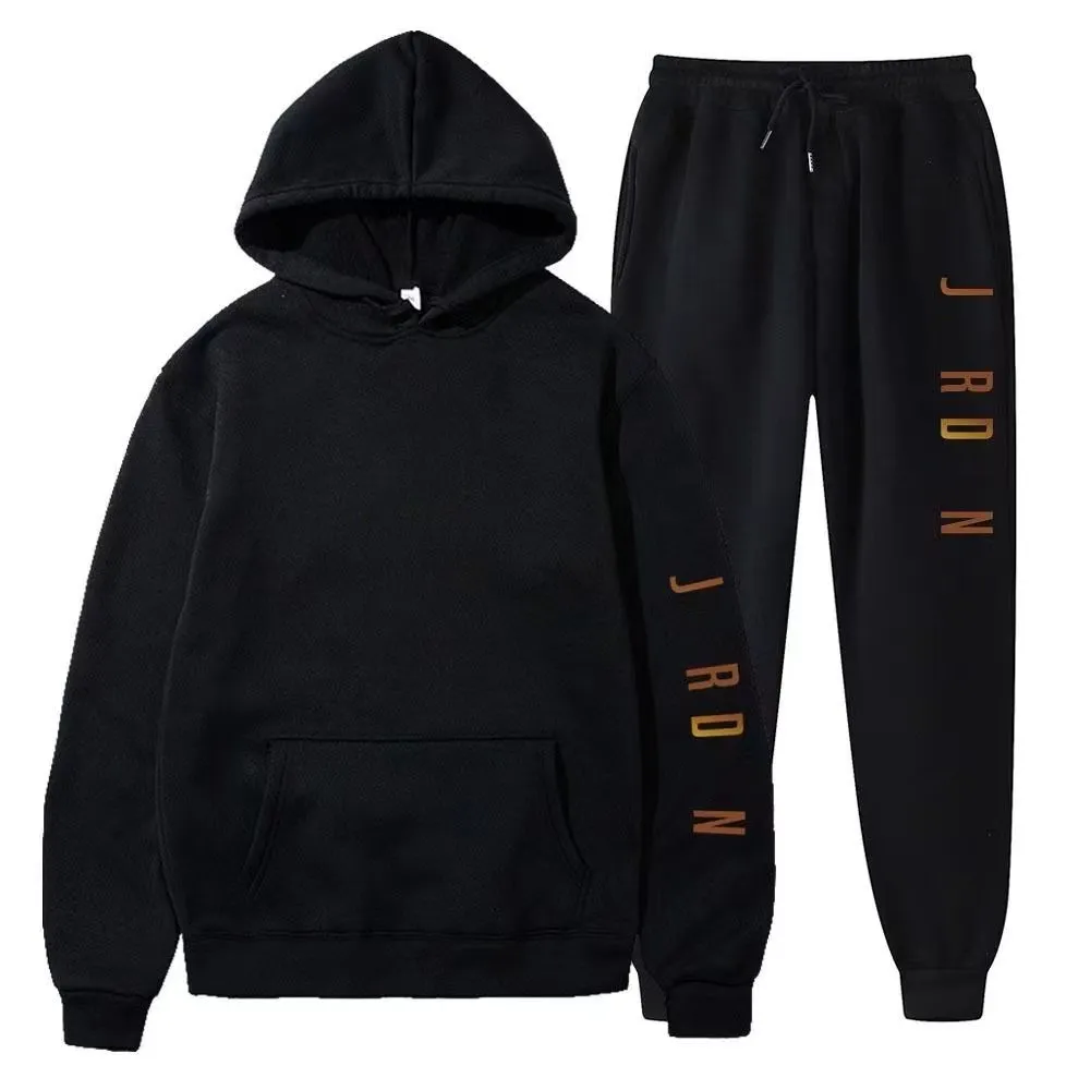 Star Sportswear Black Men's Hoodie Trapstar Men's Sportswear Designer Even Hoodie Men's Pants Set Running Basketball 2 -Piece Loose Woman Long Hleeves Size S -3XL