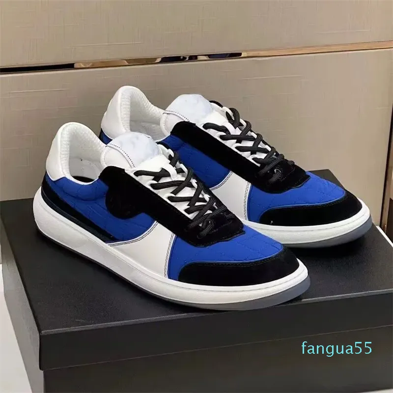 2023-Wholesale Famous Brand Women Men Low-Top Sneakers Shoes Mesh Suede Calfskin Quilted Skateboard Walking Rubber Sole Comfort Footwear EU35-46