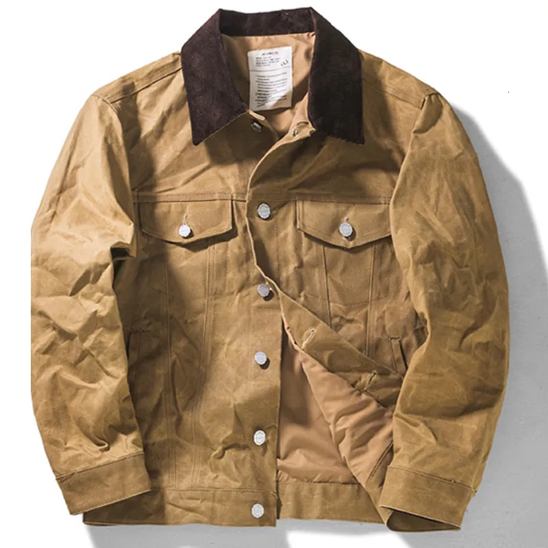 GENUINE FILSON TIN CLOTH FIELD JACKET TAN WAXED MADE IN USA NEW