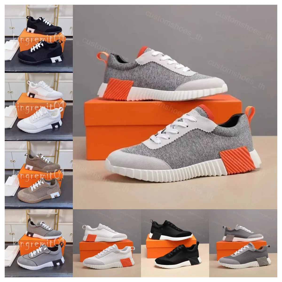 Studsande sneakers designer skor avgår män tränare plattform sneaker löpare studs tränare andningsbar mesh sko olika stilar atletiska sko