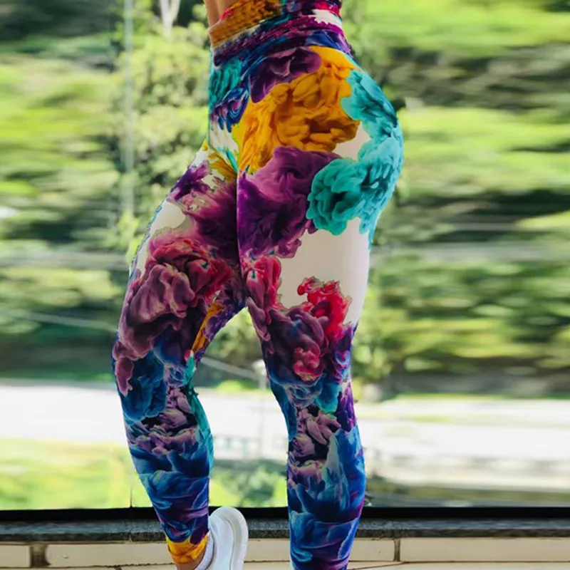 Pantalons de Yoga athlétiques nouvelles femmes jambières d'exercices taille haute élastique mince pousser pantalon Sexy Leggins de sport