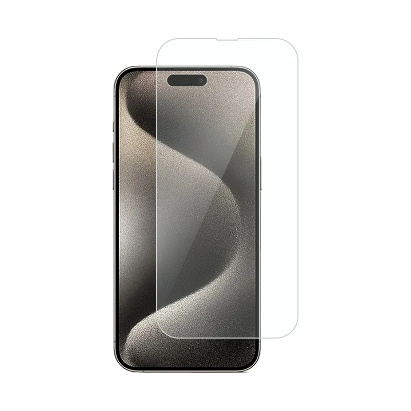 Novidade protetor de tela transparente para iPhone 15Pro Max 14Plus 13 12Mini HD Filme de vidro temperado transparente 9H 2.5D com pacote de varejo