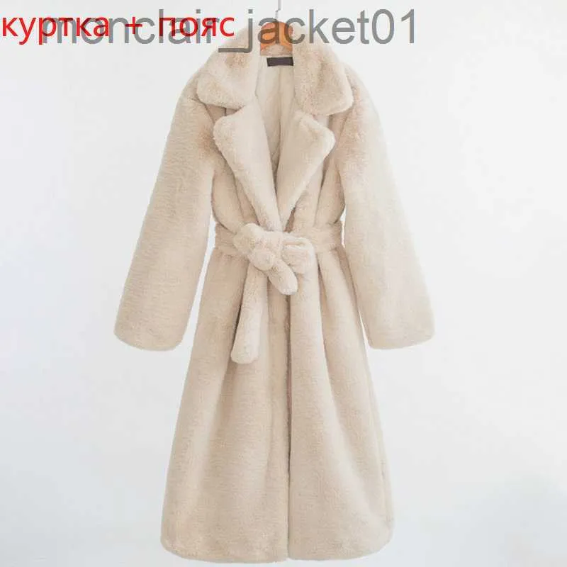 Women's Fur Faux Fur Ladies Faux Leather Long Coats Femme Pockets Soft Mink Fur Women Trendy Street Style Loose Short Outwear Winter J230921