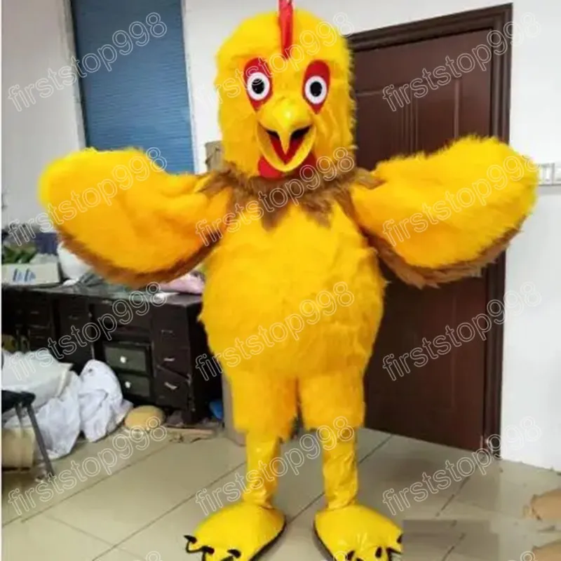 Halloween Mascot Yellow Rooster Mascot Wysoka jakość kreskówka Anime Postacie dorośli rozmiar świątecznej imprezy na zewnątrz strój reklamowy
