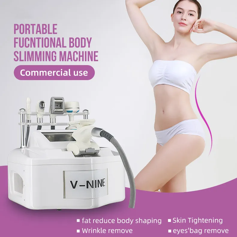 New Upgrade Portable Cellulite Burning Body Slimming Vest Line Trainer Cavitation RF 5 in 1 Facial Wrinkle Dark Circle Remove Muscle Relax CE Device