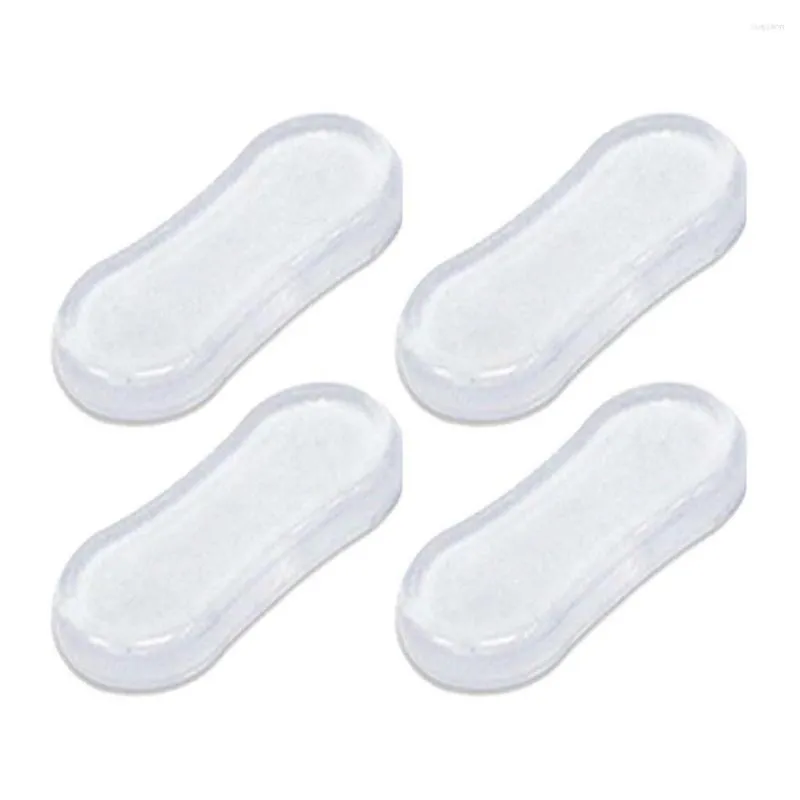 Toilet Seat Covers 4Pcs/set Bumper Mute Anti-collision Universal Silicone Transparent Buffer Gasket Home Bathroom Hardware Supplies