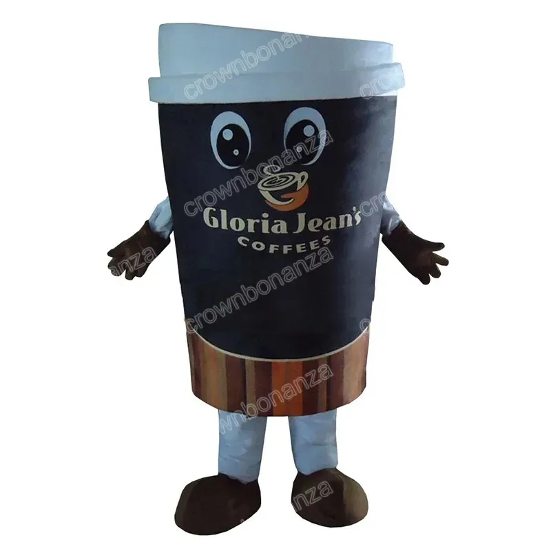 Performance Coffee Cup Mascot Costumes Halloween Cartoon Character Outfit Suit Xmas Outdoor Party Outfit unisex PREMOTIONAL REDLÄGGREDSER