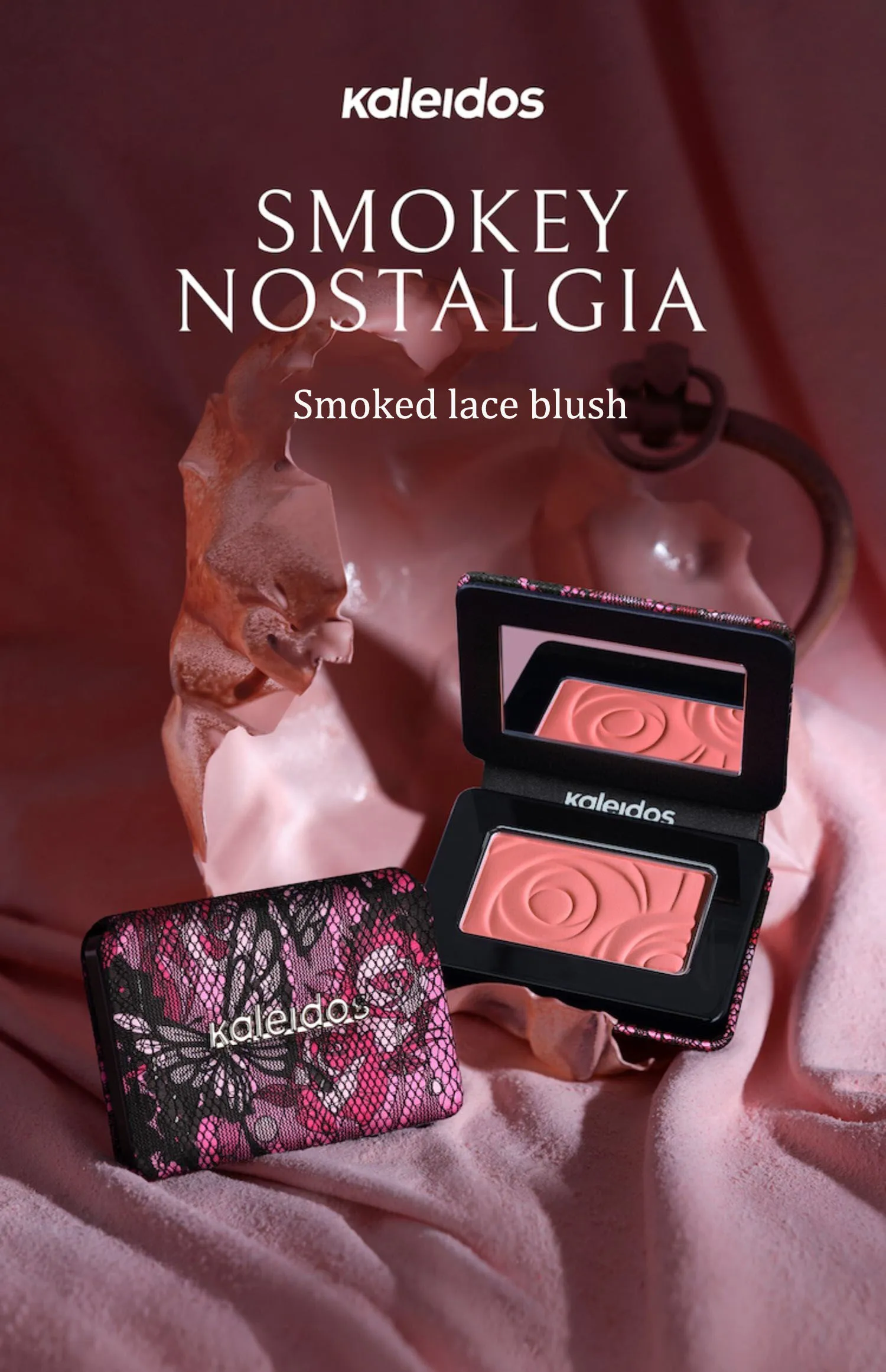Румяна Kaleidos Smoked Lace Series Монохромные румяна, сокращающиеся матовые, припухшие, розовые щеки, фиолетовая палитра румян 230921