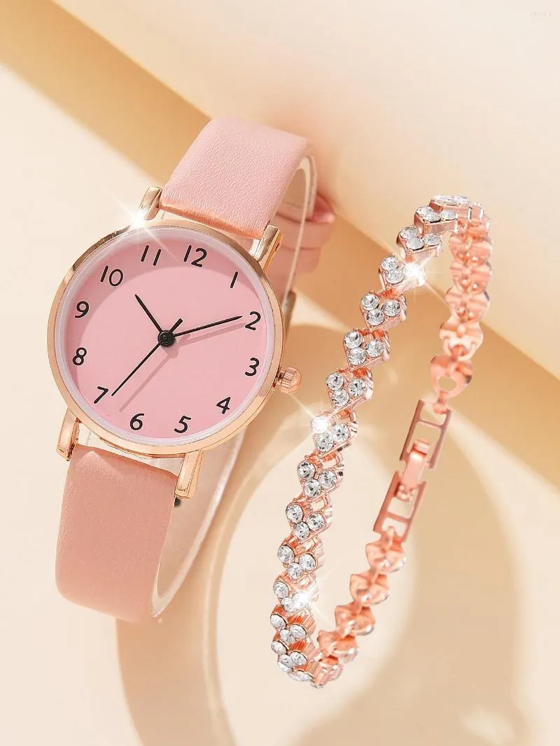 Wristwatches Women Watch Fashion Elegant Alloy Colourful PU Leather Strap Wristwatch For Ladies Gift Quartz NO BOX