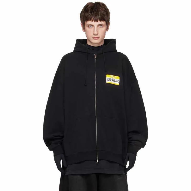 VETEMENTS Raf Simons Hoodie High Quality Loose Fit VTM VETEMENTS Raf Simons Hoodie High Quality Loose Fit VTM