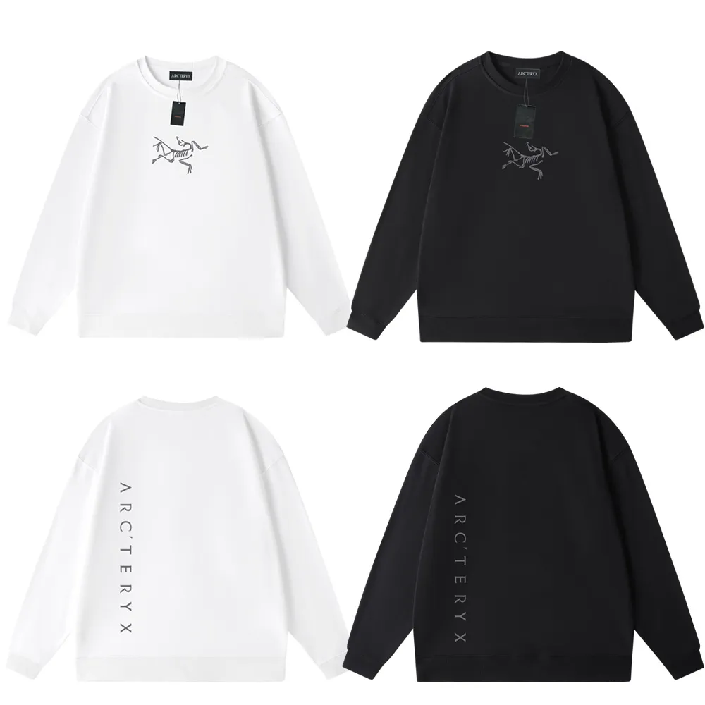 Designer heren geen hoodies dames zonder capuchon hoodie puur katoen 100% mode luxe sweatshirt Hoge kwaliteit witte hoodie Letter Print L6