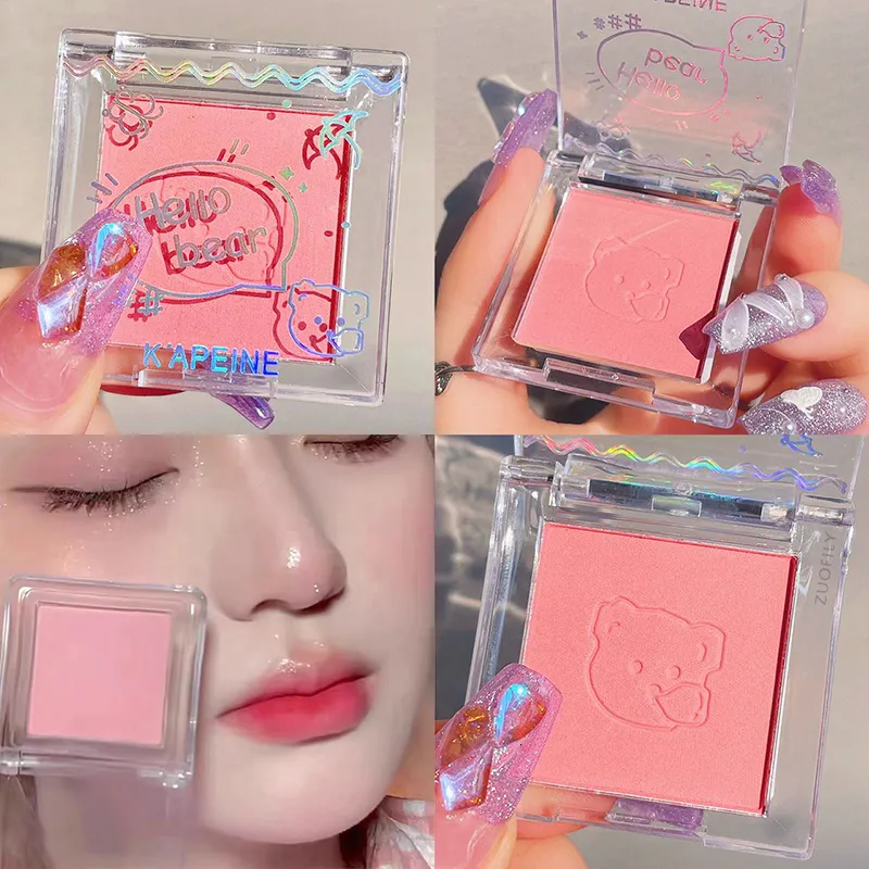 Blush Palette de fard à joues monochrome Rose aubépine joue teinte fard à joues poudre maquillage naturel pour le visage mat pêche Rouge Contour ombre Palette 230921