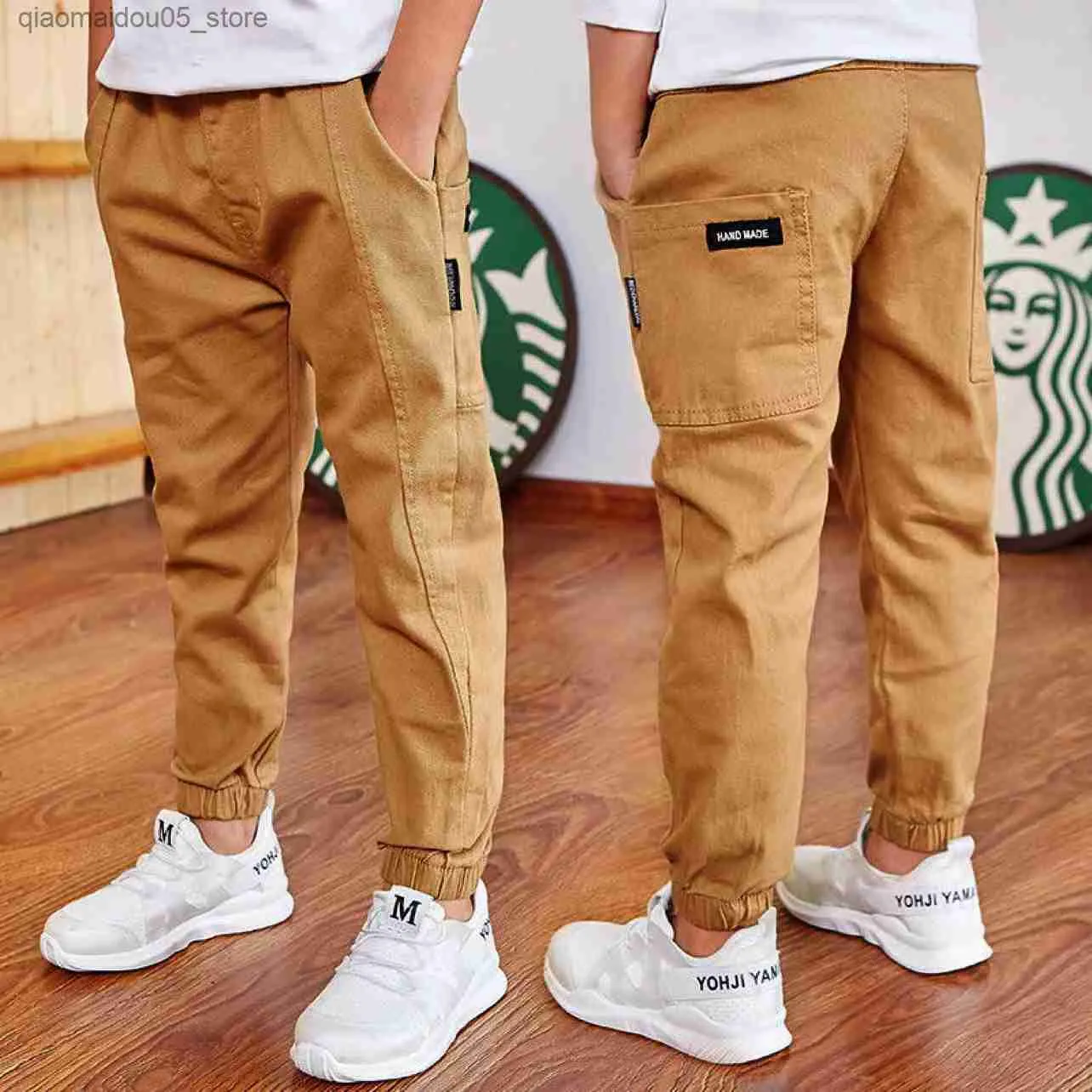 Boys Casual Cool Versatile Loose Cargo Pants Elastic Waist - Temu