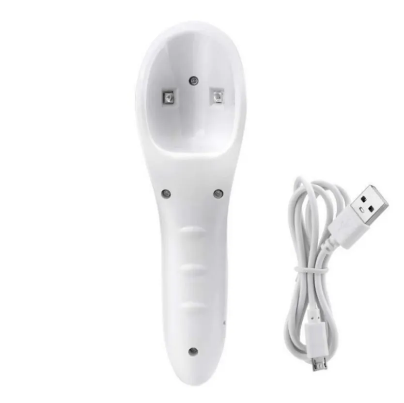 Nageldrogers Monja 5W Mini Witte Handheld LED Art Droger USB Opladen UV Gel Sneldrogend Potherapie Lamp manicure Tool379