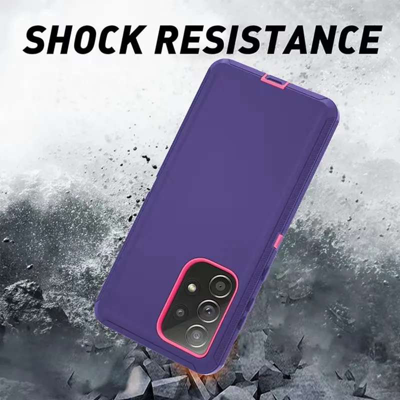Rugged Armor Case Cases for Samsung Galaxy S24 S23 S22 S20 21 Plus ultra A13 a23 a32 a33 a52 a53 a73 A03S/A037U US Hybrid Anti-knock Protective Case Cover