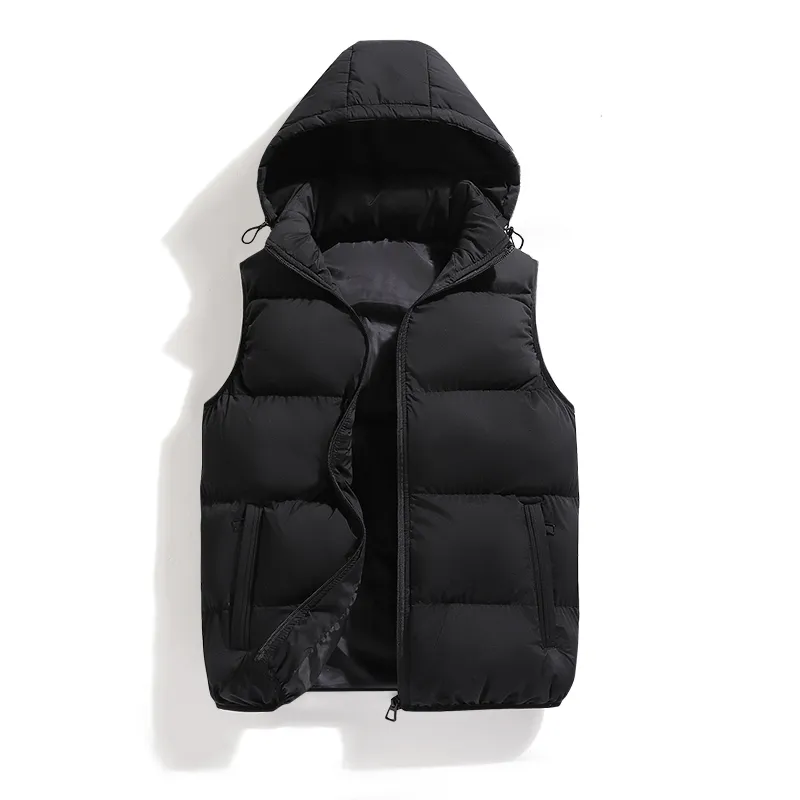 Men S vesten katoenen kap puffer vest s 230922