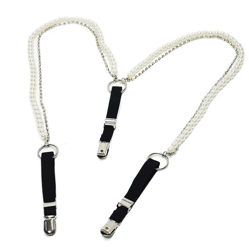 Adjustable Pearl Rhinestone Chain suspenders for men for Adjustable Pearl Rhinestone Chain suspenders for men for
