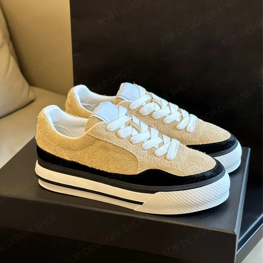 Top qualité Suede Runway baskets femmes mode luxe à lacets chaussures de tennis chaussures de course Patchwork chaussures de créateurs décontractées femmes chaussures d'usine