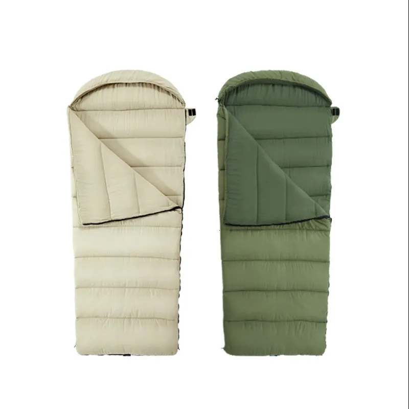 Sacs de couchage sac d'extérieur pour adultes Camping d'hiver épaissi résistant au froid vers le bas coton voyage alpinisme 230922
