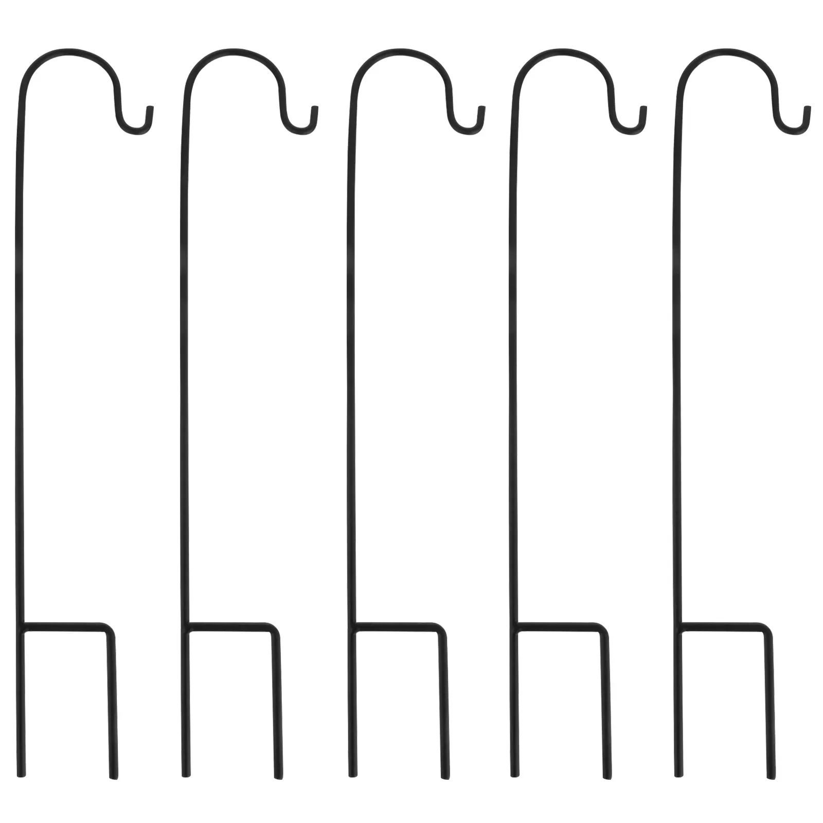 Schäferhaken-Aufhänger, Garten-Vogel-Hängepfahl, Futterstation, Ständer für den Außenbereich, Solarleuchten, Eisenpfähle, Laterne