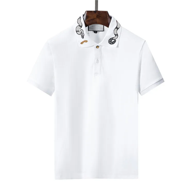 2023-2024 mode lässig Polo-shirt männer der Marke wolf T-shirt Männliche Hülse Revers Männer schwarz Weiß womenTee Homme T Shirts brief Tops M-3XL