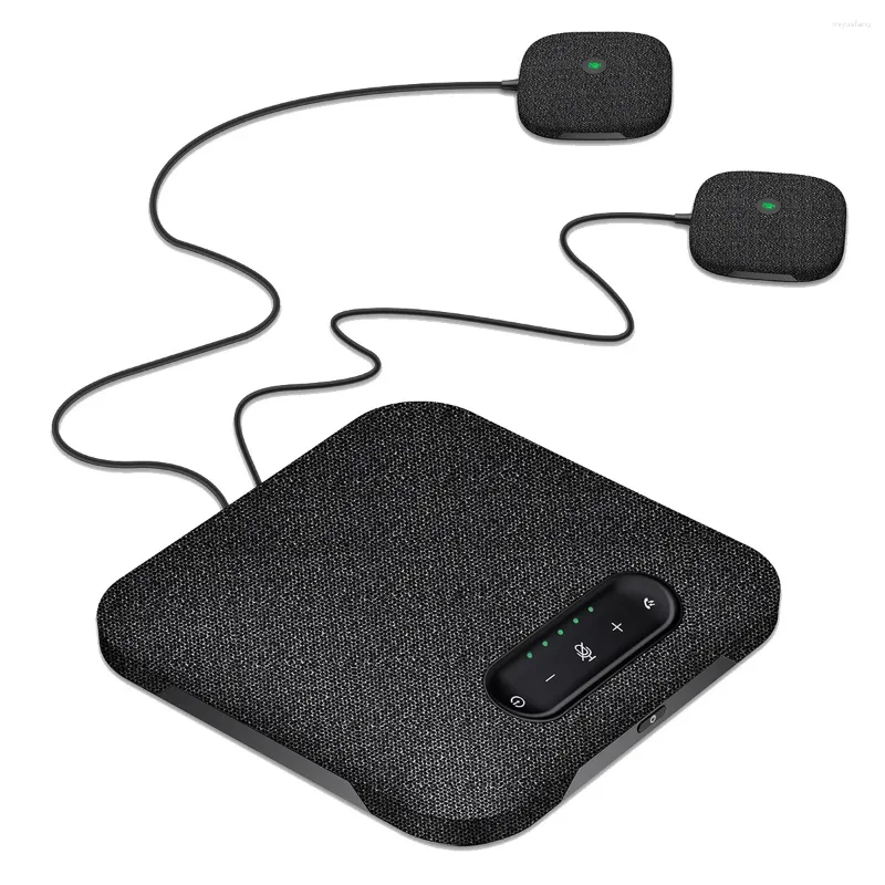 Microfones USB Wireless Video Conference Speakerphone Built-in 4 Hi-Fi Speaker 2 Extensão Mic 360 ° Captador de Voz Ruído