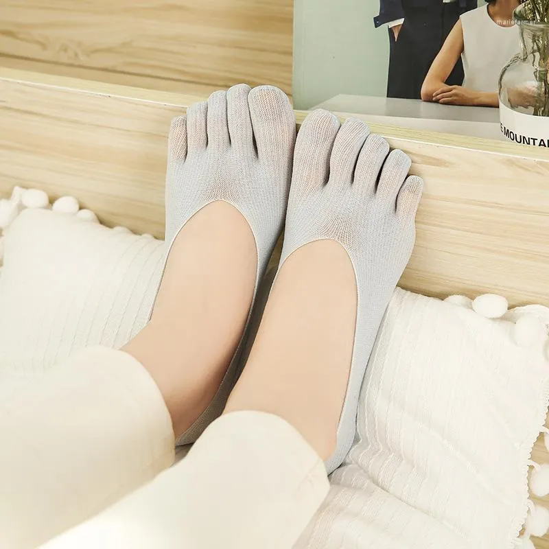 Kadınlar SOCKS Yumuşak Antiperspirant Malzeme Ortopedik Sıkıştırma Kadın Toe Ultra Düşük Kesik Astar Viskoz Sekmesi Nefes Alabilir