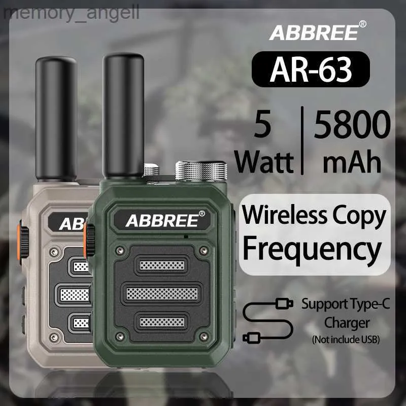 Walkie Talkie ABBREE AR 63 Mini Walkie Talkie Wireless Copy Frequency ...