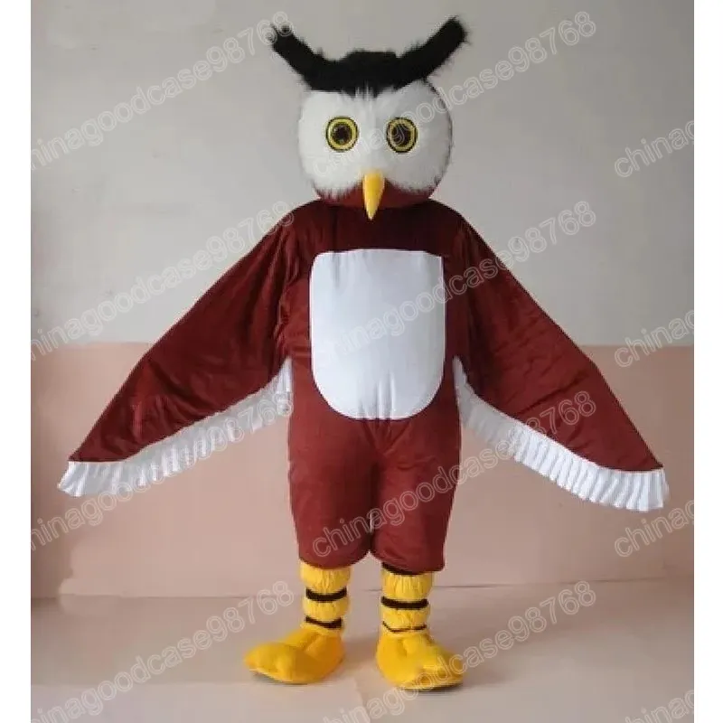 Performance Brown Owl Mascot Costume Top Quality Halloween Fancy Party Dress Cartoon Character Outfit Suit Carnival Unisex Adults Outfit