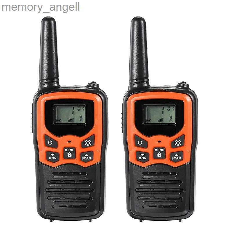 Walkie Talkie 2 pezzi Radio walkie talkie portatile 22 canali Set 10 Km Uhf 400-470 Mhz Ricetrasmettitore di comunicazione a lungo raggio dual band HKD230922