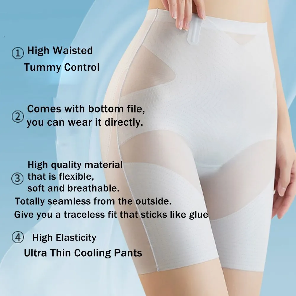 Waist Tummy Shaper Breathable Ultra Thin Cooling Pants Seamless Hip Lift Control  Shapewear High Elasticity Solid Color 230921 From Bei07, $24.62