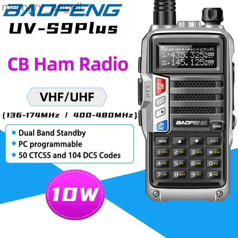 Walkie talkie new baofeng s9plus radio 50 km lång räckvidd walkie talkie sändare cb radio bärbar 10w hög effekt radiojakt tvåvägs radio hkd230922