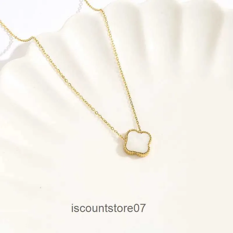 Clover Necklace for Women Elegant 4 Four Leaf Highly Quality Choker Chains Designer Jewelry Plated Gold Girls GiftsFK23