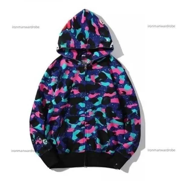 Designer Bape Unisex Hoodie Bapes Hoodie Zipper Sweatshirts Anime